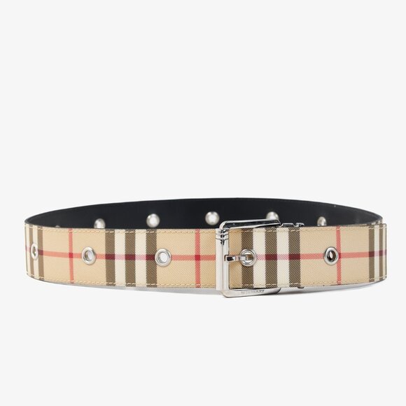 Burberry House Check Coated Canvas Belt - Picture 1 of 5